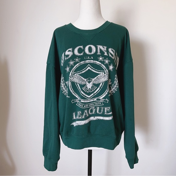 H&M green fleeced hoodie, super comfy. 95%new condition. - Picture 1 of 9